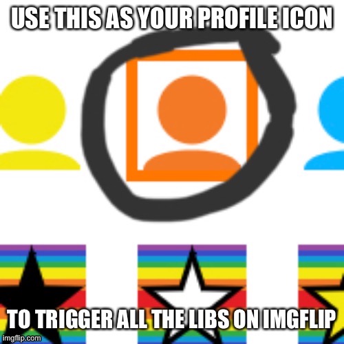 image tagged in orange man,imgflip,icon,triggered | made w/ Imgflip meme maker