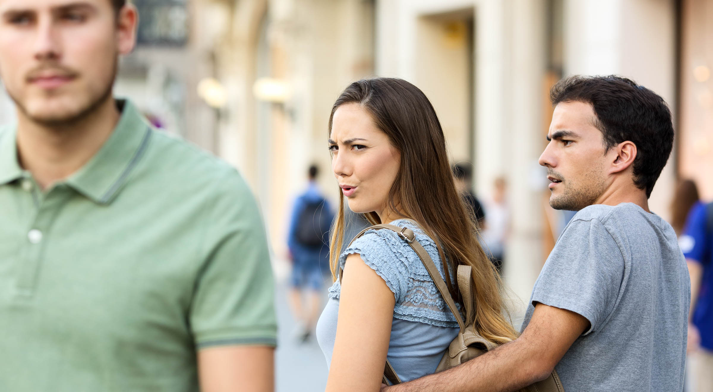 Distracted Girfriend Blank Meme Template