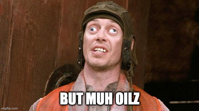 Steve Buscemi | BUT MUH OILZ | image tagged in steve buscemi | made w/ Imgflip meme maker