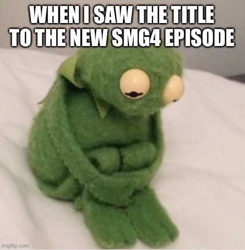 Sad Kermit | WHEN I SAW THE TITLE TO THE NEW SMG4 EPISODE | image tagged in sad kermit | made w/ Imgflip meme maker