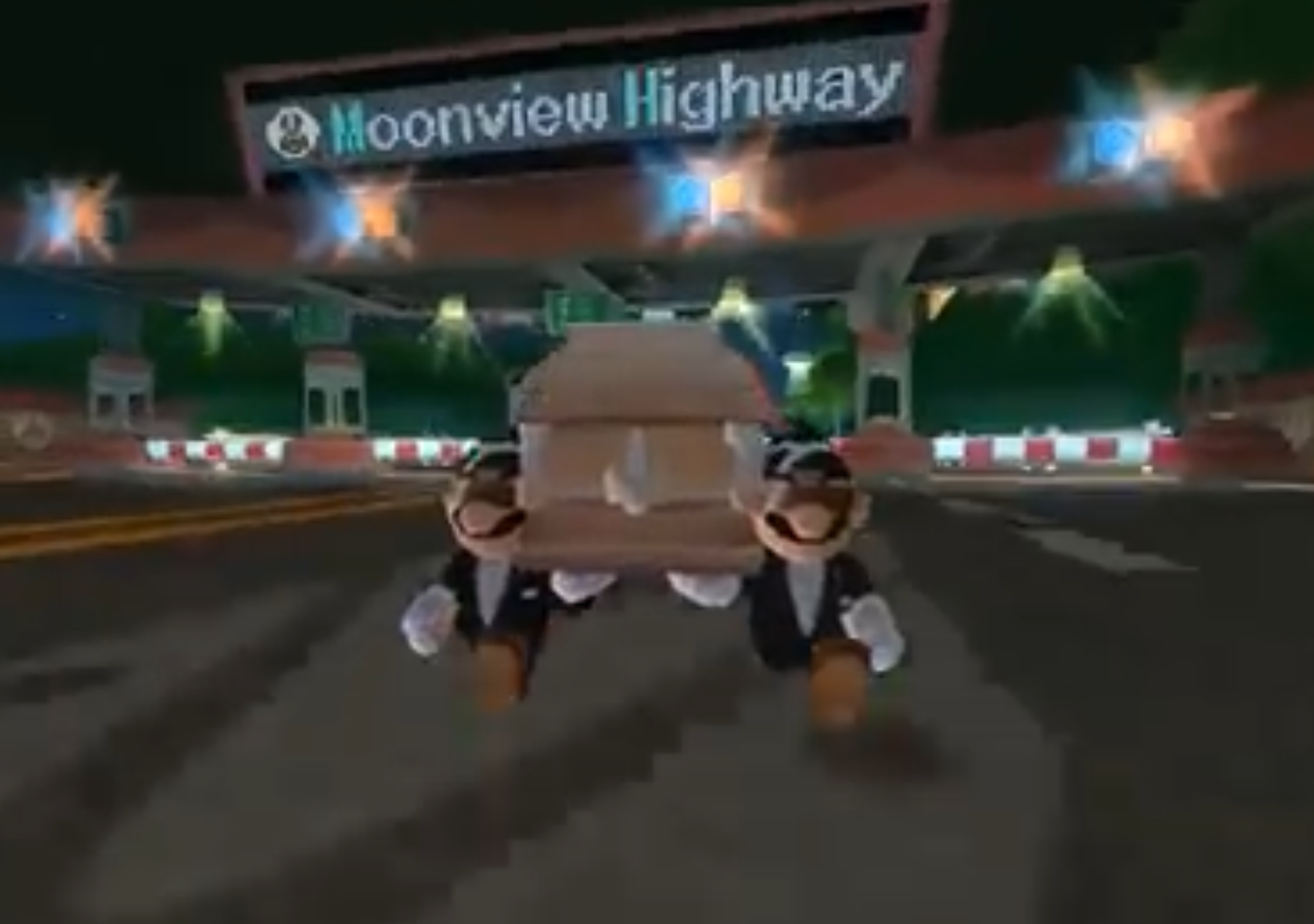 High Quality Mario Kart Wii Coffin Dance Blank Meme Template