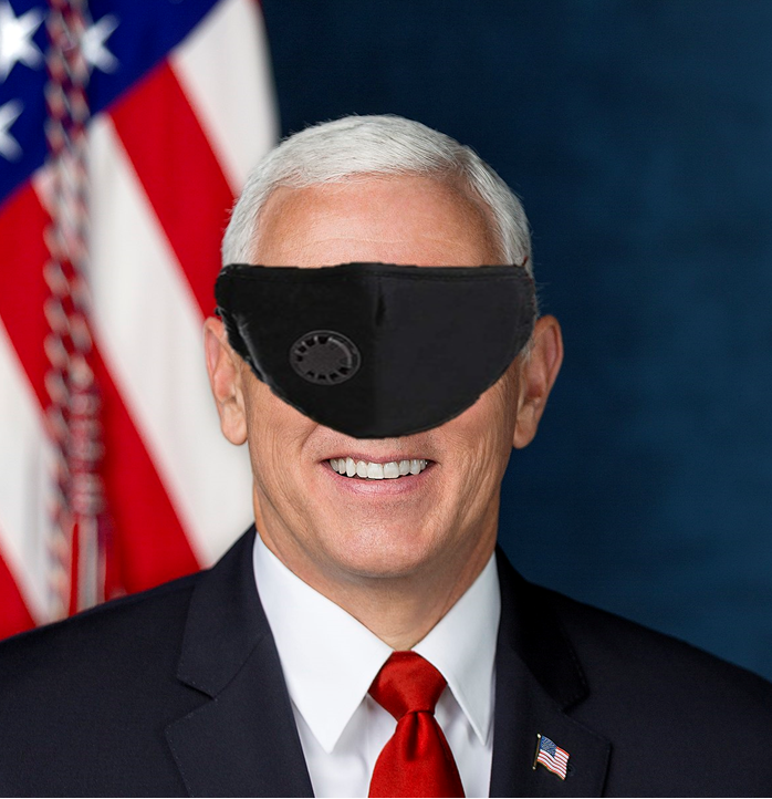 High Quality Pence doesn't wear a mask Blank Meme Template
