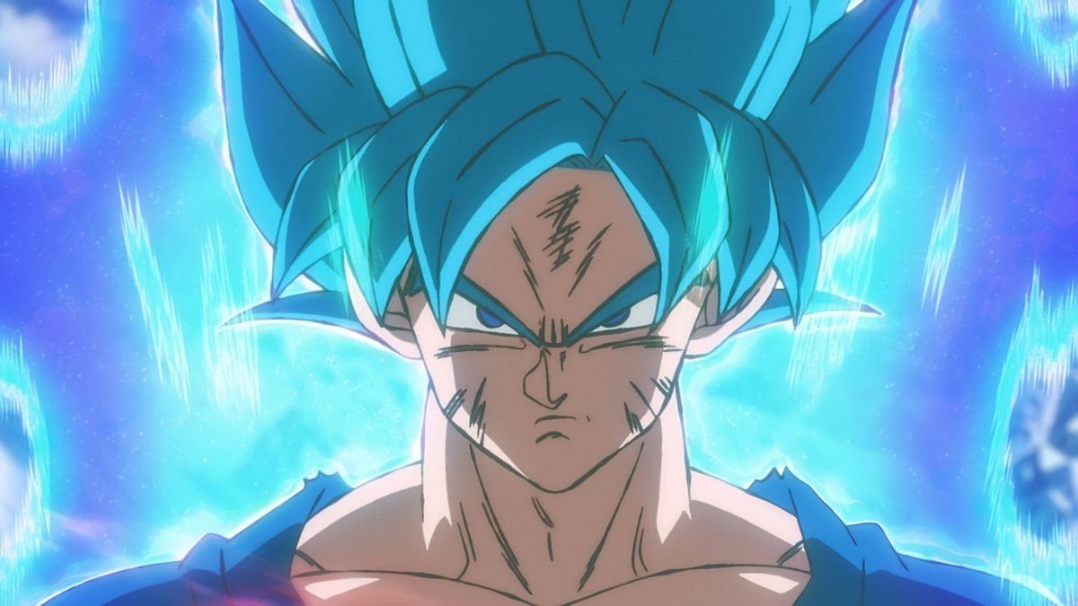 High Quality Super saiyan blue Goku Blank Meme Template
