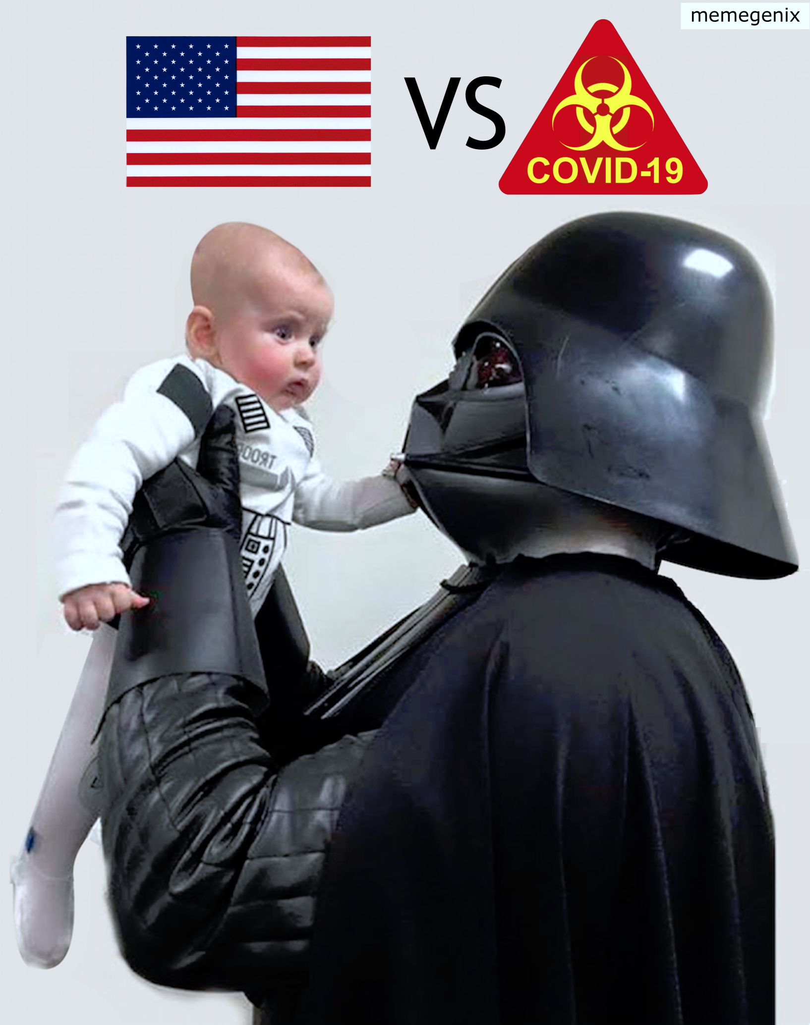 USA-VS-Covid19 Blank Meme Template