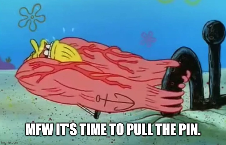 MFW IT'S TIME TO PULL THE PIN. | image tagged in Truckers | made w/ Imgflip meme maker