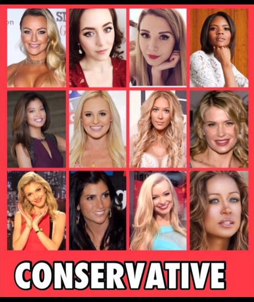High Quality Conservative Women Blank Meme Template