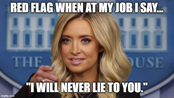 I will never lie to you | RED FLAG WHEN AT MY JOB I SAY... "I WILL NEVER LIE TO YOU." | image tagged in white house | made w/ Imgflip meme maker