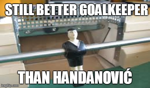 One Does Not Simply Meme | STILL BETTER GOALKEEPER THAN HANDANOVIÄ† | image tagged in memes,one does not simply | made w/ Imgflip meme maker