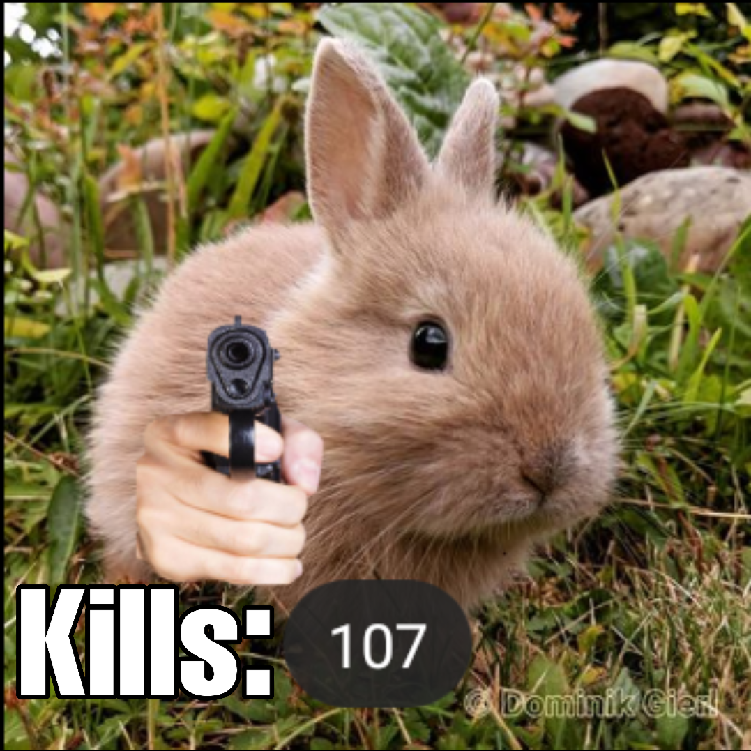 High Quality Killer Bunny Blank Meme Template