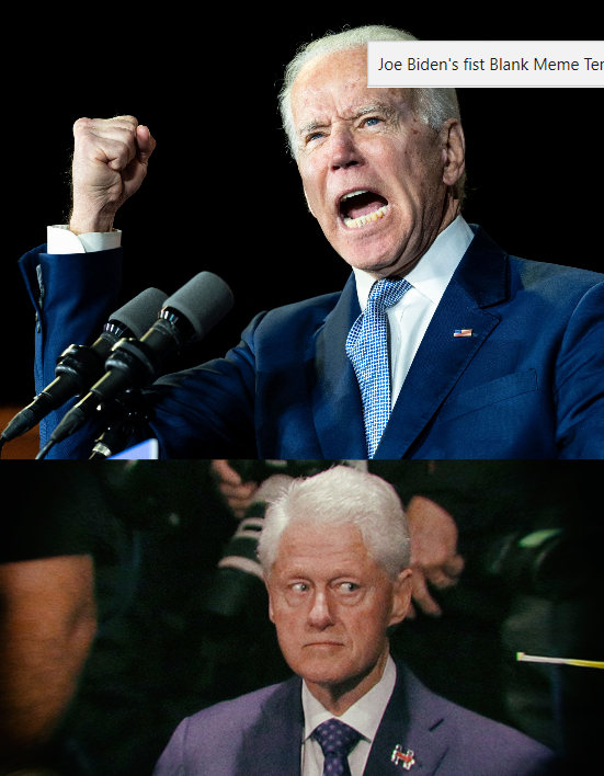 Biden Clinton Blank Meme Template