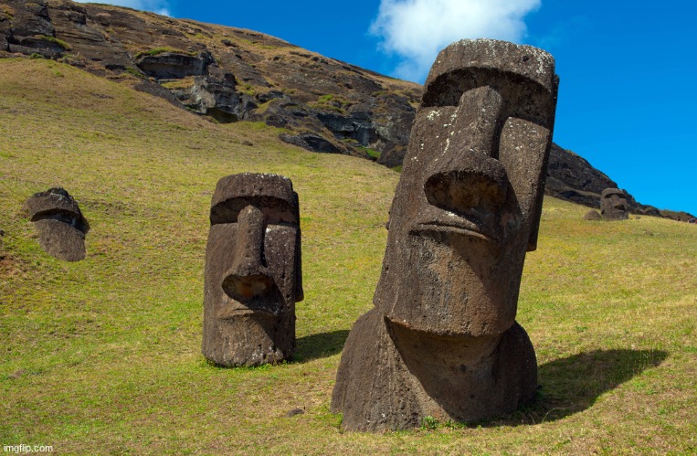 Easter Island | image tagged in easter island | made w/ Imgflip meme maker