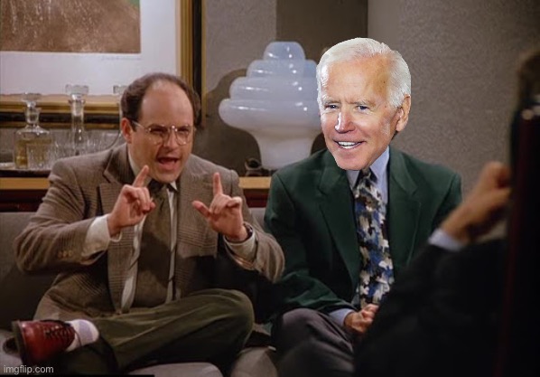 Costanza and Biden Blank Meme Template