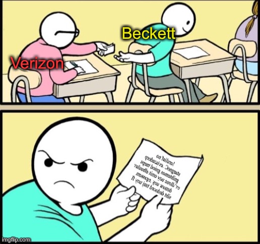 Verizon Beckett | made w/ Imgflip meme maker