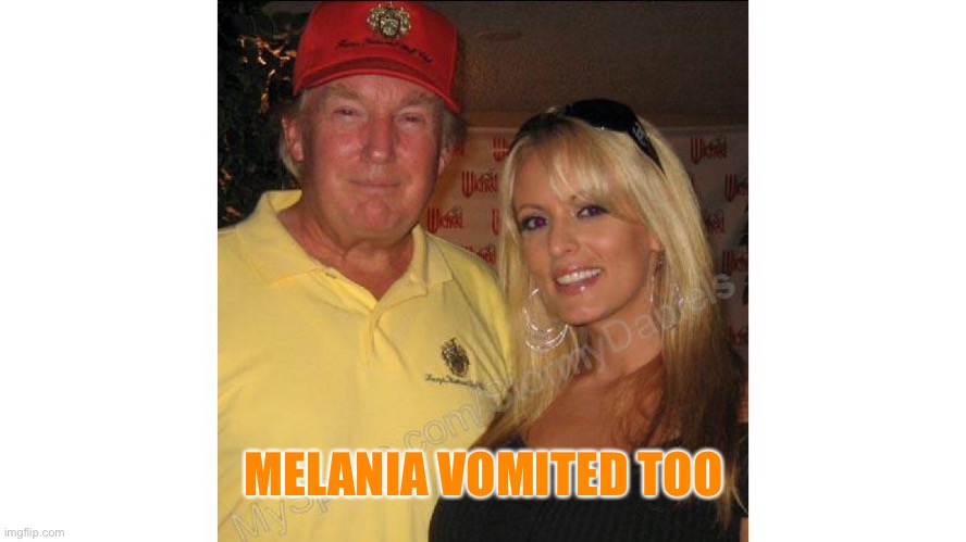 MELANIA VOMITED TOO | made w/ Imgflip meme maker