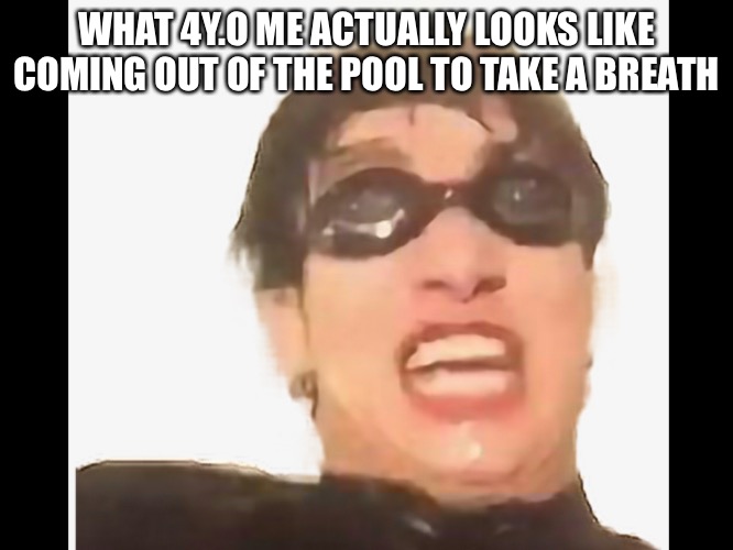 WHAT 4Y.O ME ACTUALLY LOOKS LIKE COMING OUT OF THE POOL TO TAKE A BREATH | image tagged in bts,jungkook | made w/ Imgflip meme maker