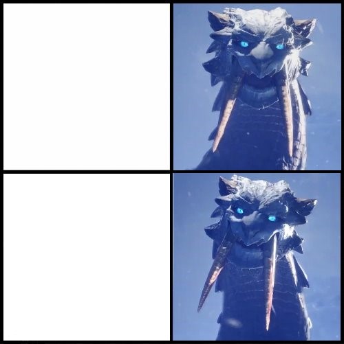 Barioth's reactions Blank Meme Template