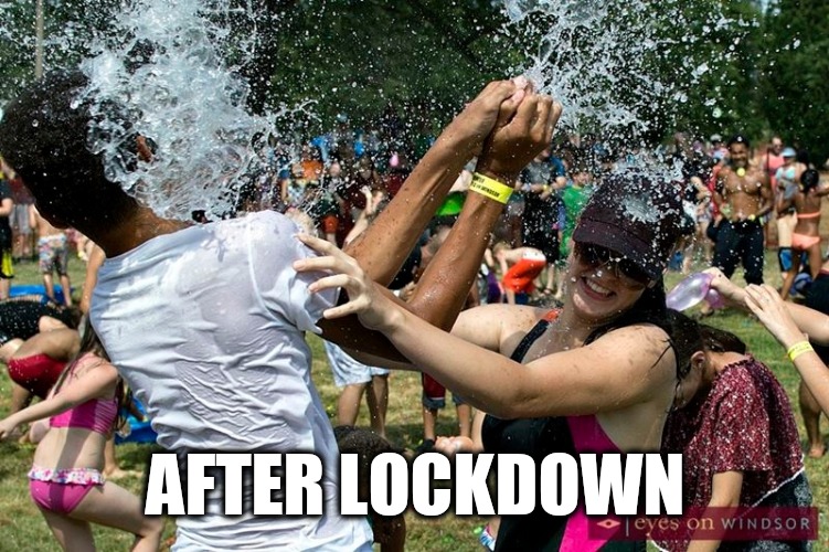 After lockdown | AFTER LOCKDOWN | image tagged in lockdown,stay at home,coronavirus,covid 19,funny memes,covid19 | made w/ Imgflip meme maker