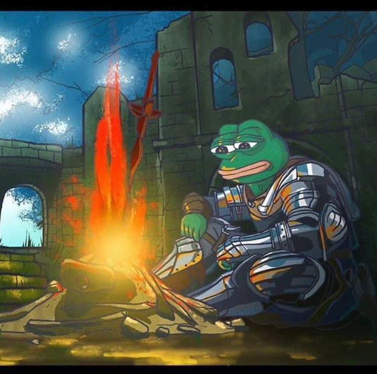 Pepe Dark Souls Blank Meme Template