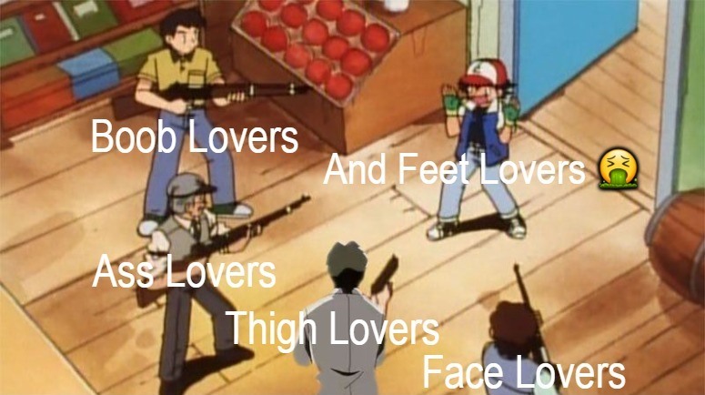 High Quality Pokemon No Feet Lover Blank Meme Template