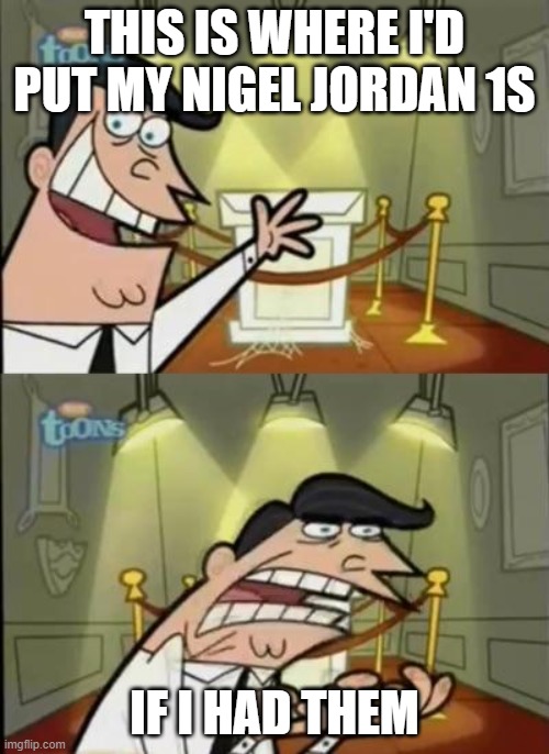 Fairly odd parents | THIS IS WHERE I'D PUT MY NIGEL JORDAN 1S; IF I HAD THEM | image tagged in fairly odd parents | made w/ Imgflip meme maker