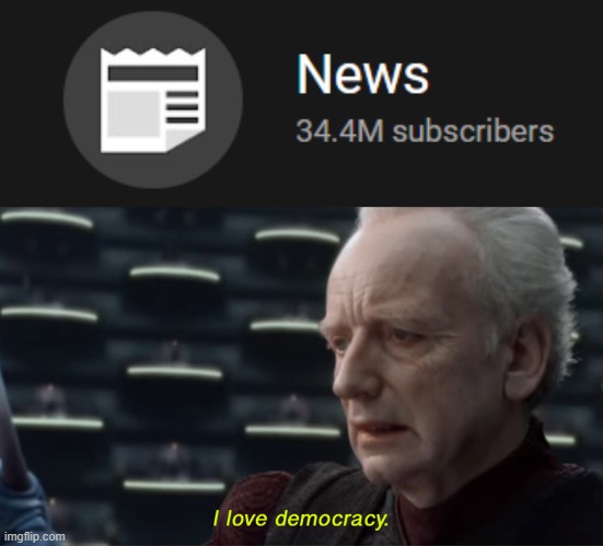 Is this a lot? | image tagged in i love democracy | made w/ Imgflip meme maker