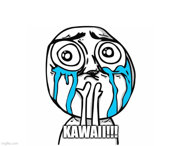 Crying Becauise It's So Beautiful | KAWAII!!! | image tagged in crying becauise it's so beautiful | made w/ Imgflip meme maker