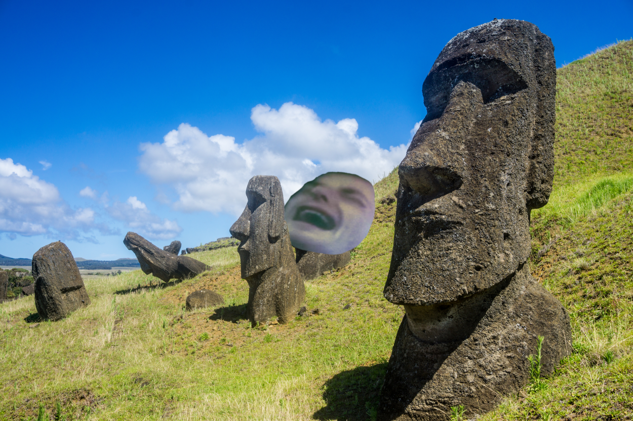 my oh moai Blank Meme Template