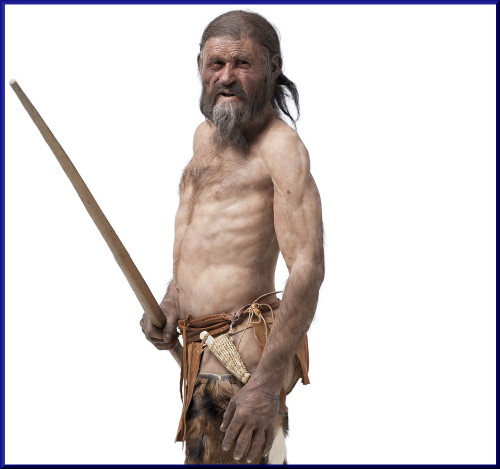 High Quality Ötzi the Ice Man Blank Meme Template