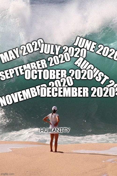 Humanity at its finest |  JUNE 2020; JULY 2020; MAY 2020; SEPTEMBER 2020; OCTOBER 2020; AUGUST 2020; NOVEMBER 2020; DECEMBER 2020; HUMANITY | image tagged in fun | made w/ Imgflip meme maker