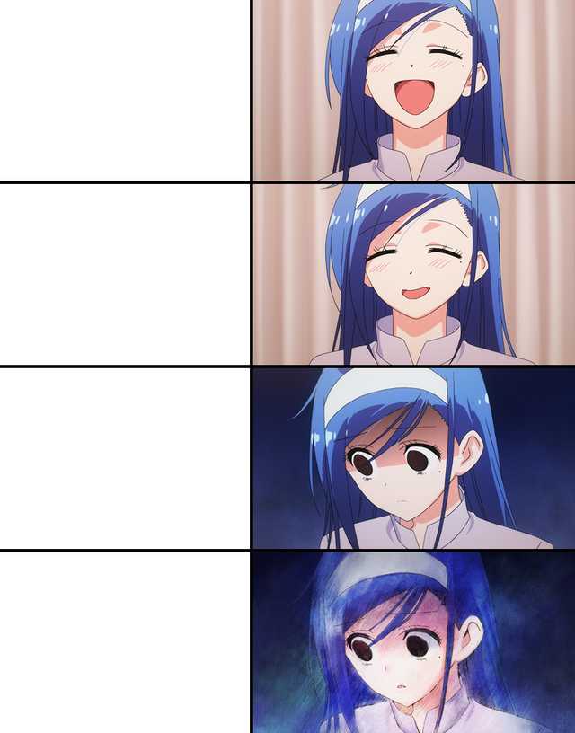 High Quality Happiness to Despair Blank Meme Template