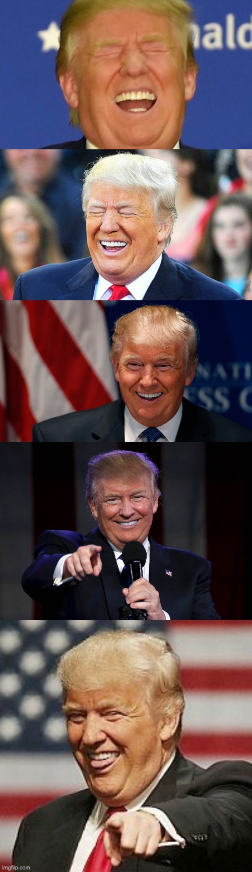 image tagged in laughing donald trump,trump laughing,trump laughing at haters | made w/ Imgflip meme maker