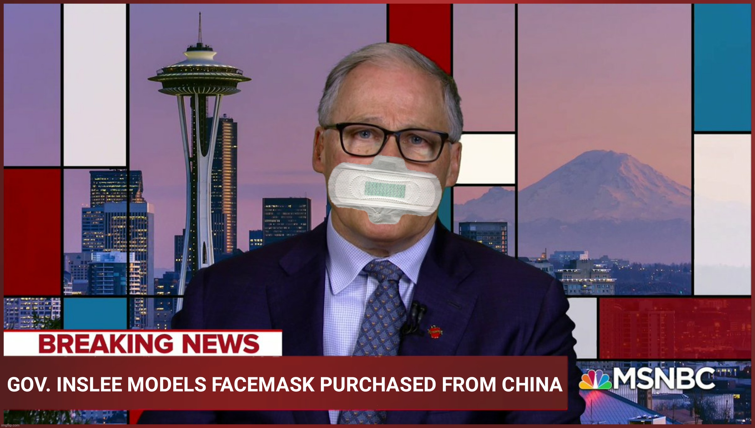 Bad Photoshop Sunday presents:  You don't even want to know about the ventilators! | J | image tagged in bad photoshop sunday,jay inslee,facemask | made w/ Imgflip meme maker