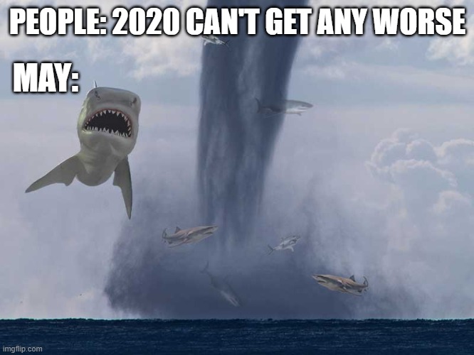 May2020 | PEOPLE: 2020 CAN'T GET ANY WORSE; MAY: | image tagged in quarantine,coronavirus,lockdown | made w/ Imgflip meme maker