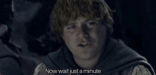 Samwise Now wait just a minute Blank Meme Template