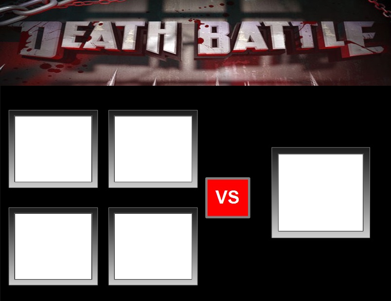 Battle 4 vs 1 Blank Meme Template