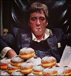 Scarface Donut Meme Template