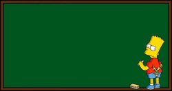 Bart Simpson - chalkboard Meme Template
