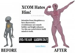 Xcom Sectoid Before & After Meme Template