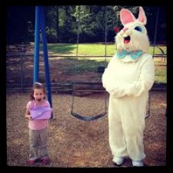 Easter Bunny Evil Meme Template