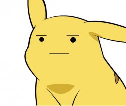 Pikachu Is Not Amused Meme Template