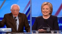 Bernie Sanders Hillary Clinton Debating Meme Template