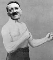 Overly Manly Hitler Meme Template