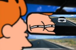 Fry Not Sure Car Version Meme Template