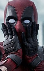 Deadpool shocked Meme Template