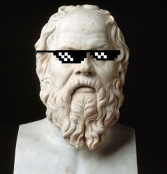 Deal With It Socrates Meme Template