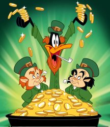 Daffy Duck St. Patrick's Day Meme Template