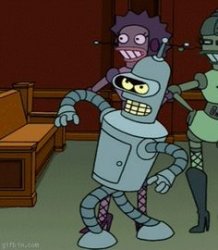 Bender Pimp Stroll Meme Template