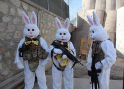 Easter Bunny Tatical Meme Template