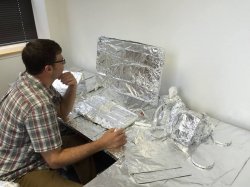 tin foil office Meme Template