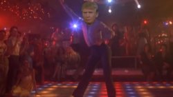 Saturday Night Fever (Trump style) Meme Template